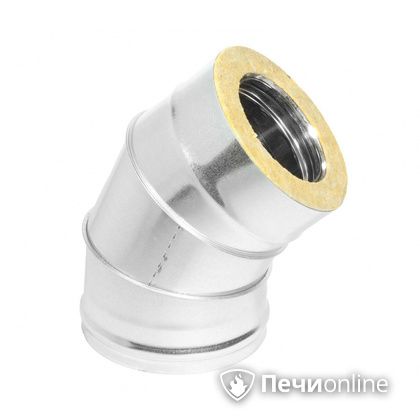 Колено 135° (45°) Теплов и Сухов Отвод Термо 45* ОТ-Р 430-0.5/оцинковка D120/180 в Балашихе