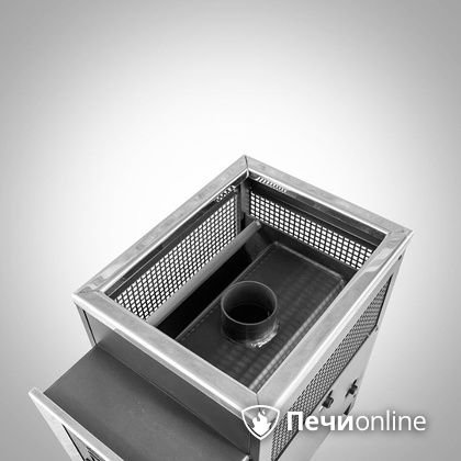 Дровяная банная печь Радуга ПБ-21 (встроенный теплообменник) 6 мм прочистная дверца в Балашихе
